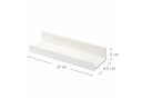 PFCTART Wandregal Wandboard ohne Bohren – 3er Set Acrylregal 27 cm Weiß Bild 1