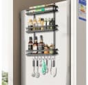 PFCTART Küchenorganizer-Set Hängeregal Küchenregal für Kühlschrank 3-lagig Metall Bild 1