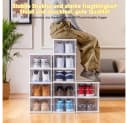 PFCTART Schuhregal 9 Ebenen Weiß Faltbar Bild 5