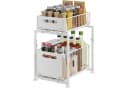 PFCTART Küchenorganizer-Set Metall Organizer für Küchenschrank – 2 Ebenen, Unterspüle, Höhenverstellbar & stabil Bild 2