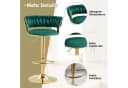 PFCTART Barhocker Samt 2er Set 360° drehbar & höhenverstellbar Gold Bild 4