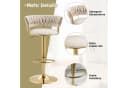 PFCTART Barhocker Samt 2er Set 360° drehbar & höhenverstellbar Gold Bild 4