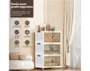 PFCTART Aufbewahrungsbox Faltbar mit Deckel & Rollen Transparent Bild 1