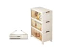 PFCTART Aufbewahrungsbox Faltbar mit Deckel & Rollen Transparent Bild 2