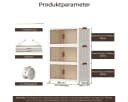 PFCTART Aufbewahrungsbox Faltbar mit Deckel & Rollen Transparent Bild 5