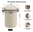 GLIESE POWER Kaffeedose 1,8L luftdicht Edelstahl mit Ventil Bild 1