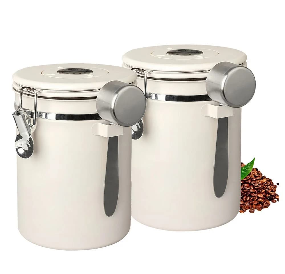 GLIESE POWER Kaffeedose 1,8L luftdicht Edelstahl mit Ventil - Bild 2