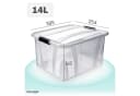 KONZEPT Aufbewahrungsbox mit Deckel groß Set BPA Frei Kunststoff, Aufbewahrungsboxen mit Deckel (Set, 3 Boxen), lebensmittelecht Bild 1