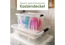 KONZEPT Aufbewahrungsbox mit Deckel groß Set BPA Frei Kunststoff, Aufbewahrungsboxen mit Deckel (Set, 3 Boxen), lebensmittelecht Bild 3