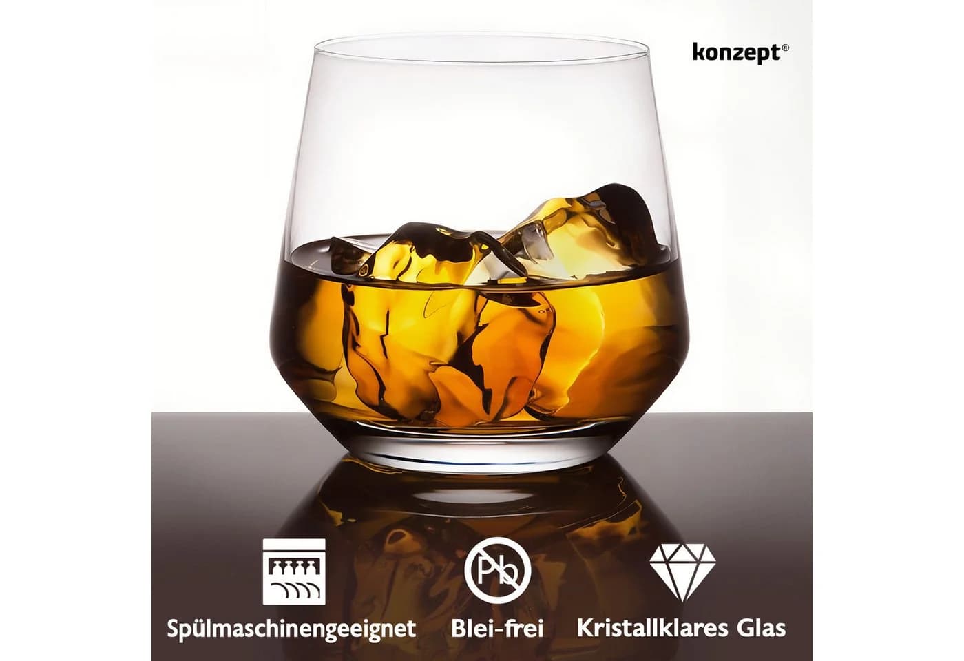KONZEPT Gläser-Set 12-tlg. Transparent Spülmaschinenfest - Bild 3