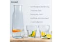 KONZEPT Wasserkaraffe 1 Liter Glas Transparent 3-tlg. Bild 4