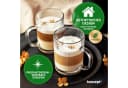 KONZEPT Kaffeegläser Set 6-tlg. 350ml Geriffelt mit Henkel Transparent Bild 1