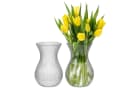 KONZEPT Tischvase Glasvase Geriffelt Set 2 St Transparent Bild 2