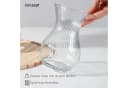 KONZEPT Tischvase Glasvase Geriffelt Set 2 St Transparent Bild 5
