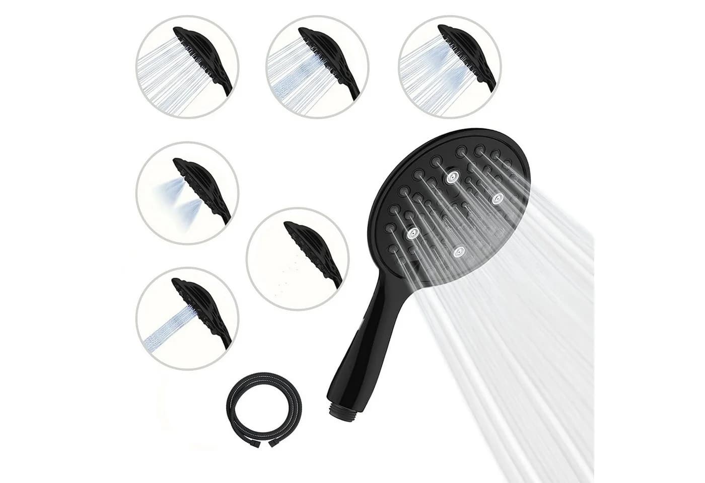 SparkPod Handbrause XXL Duschbrause 6 Strahlarten - Bild 2