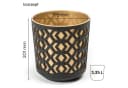KONZEPT Blumentopf Übertopf Set Gold-Schwarz für Zimmerpflanzen Bild 3