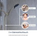 SparkPod Brauseschlauch 2m Edelstahl Werkzeuglos Bild 1