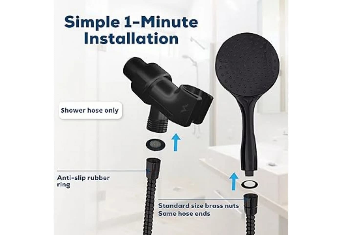 SparkPod Brauseschlauch 1,8m Edelstahl Flexibel Robust - Bild 5
