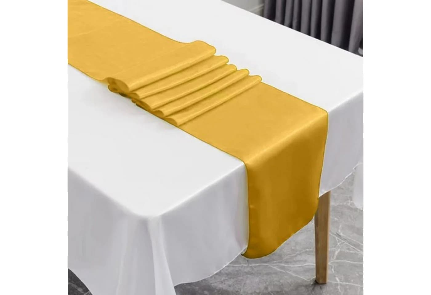 Ruhhy Tischläufer Gold 900 x 36 cm – edle Optik - Bild 5