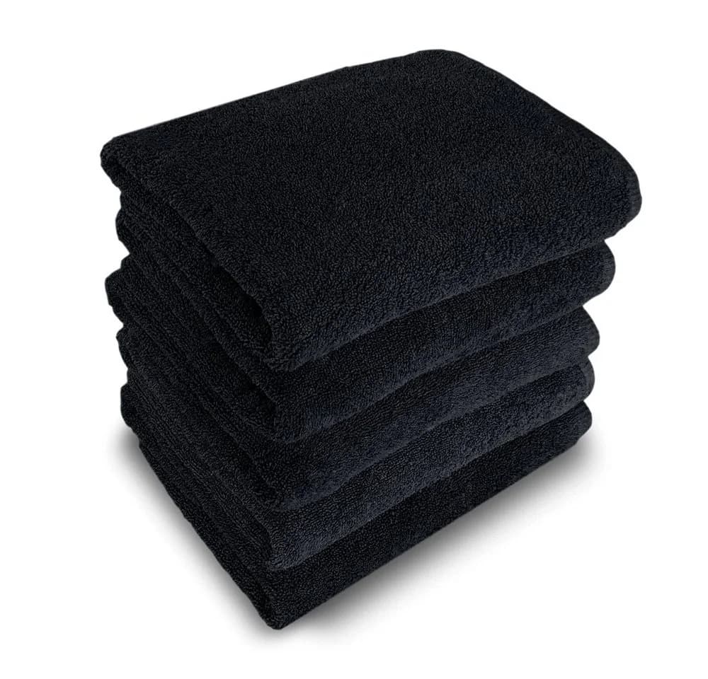 MatratzenL.A.B® Duschtuch 70x140 cm Schwarz 100% Baumwolle - Bild 2