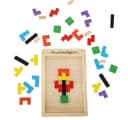 LA CUTE Puzzle Holz Ordnen Puzzle – 40 Teile Bunt Lernspiel Bild 3