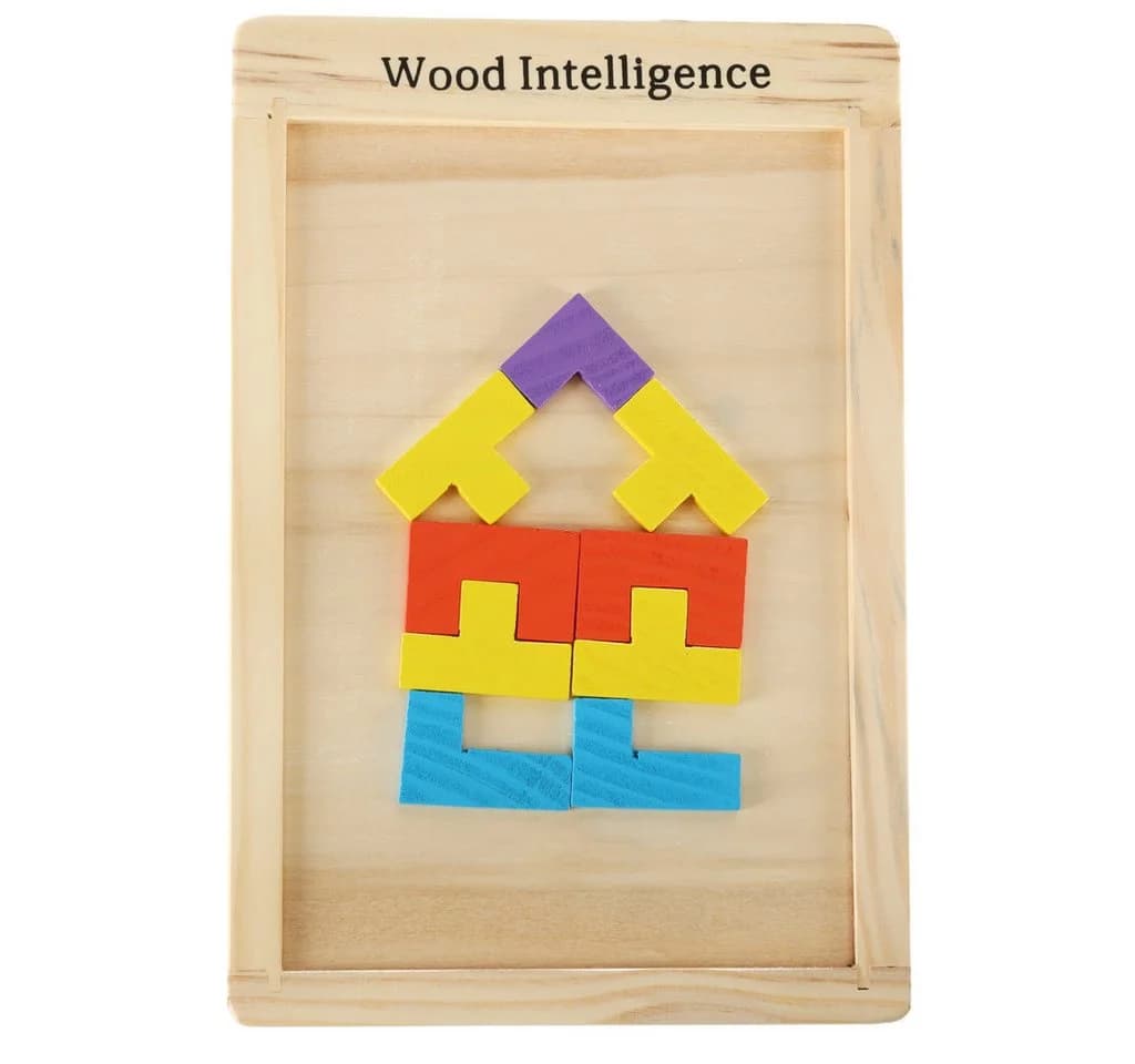 LA CUTE Puzzle Holz Ordnen Puzzle – 40 Teile Bunt Lernspiel - Bild 4