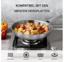 LALAHO Topf-Set Pfannenset 3-teilig 20+24+28 cm aus Edelstahl Bild 3