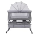 JEOBEST Beistellbett 3in1 Grau mit Moskitonetz & Rollen Bild 2