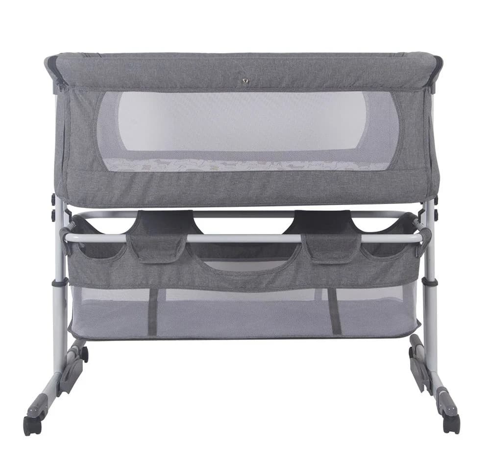JEOBEST Beistellbett 3in1 Grau mit Moskitonetz & Rollen - Bild 5