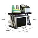 JEOBEST Regalelement Schwarz Metall Organizer Küche Bild 4