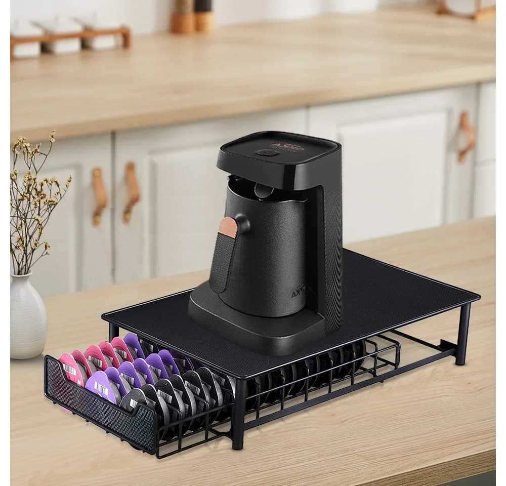 JEOBEST Kaffee Kapselhalter, Aufbewahrungsschublade, für 60 Stück Kaffeekapseln - Bild 4