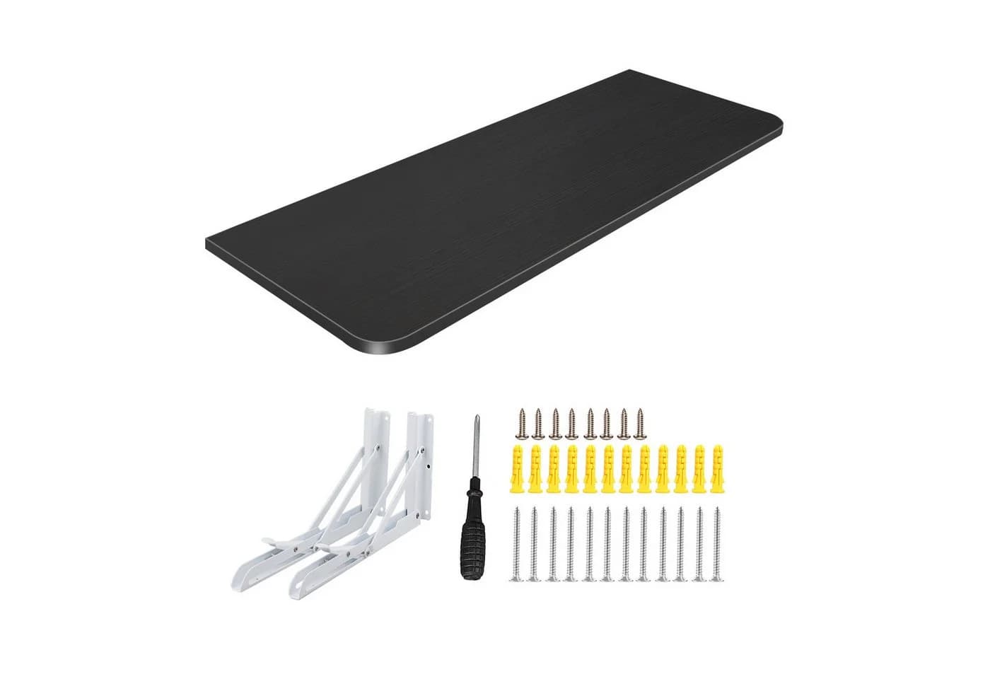JEOBEST Wandklapptisch Schwarz Metall - Bild 2