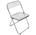JEOBEST Klappstuhl Acryl Transparent Stuhl, Stahlrahmen mit Chrom-Finish Bild 2