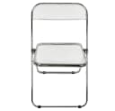 JEOBEST Klappstuhl Acryl Transparent Stuhl, Stahlrahmen mit Chrom-Finish Bild 5