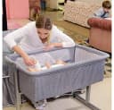 JEOBEST Beistellbett 3 in 1 Grau mit Moskitonetz Bild 3