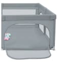 JEOBEST Laufgitter Laufstall Baby Grau XXL mit Netz Bild 3