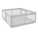 JEOBEST Laufgitter Laufstall Baby mit Spielmatte - Grau Bild 2