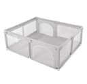 JEOBEST Laufgitter Laufstall Baby mit Spielmatte - Grau Bild 5