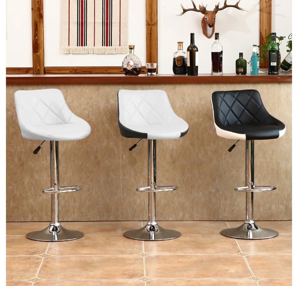 JEOBEST Barhocker 2er Set höhenverstellbar Kunstleder modern - Bild 3