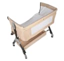 JEOBEST Beistellbett Baby Grab-and-go mit Matratze & Rädern, 4 Höhen, Gelb Bild 4