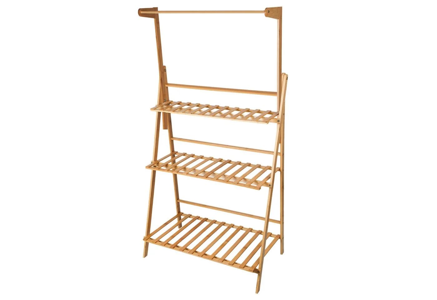 JEOBEST Blumenständer Bambus 3-stufig Klappbar - Bild 3