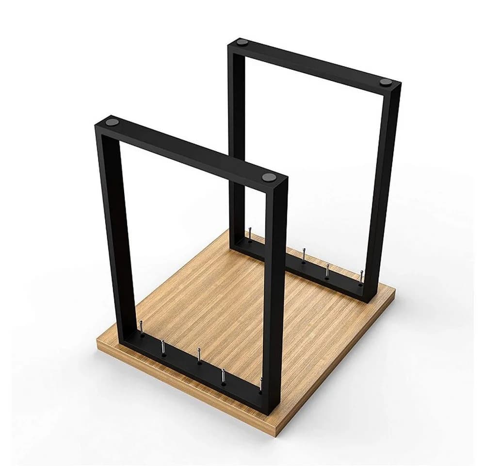 JEOBEST Tischbein 2er Set Metall Schwarz Industriedesign - Bild 3
