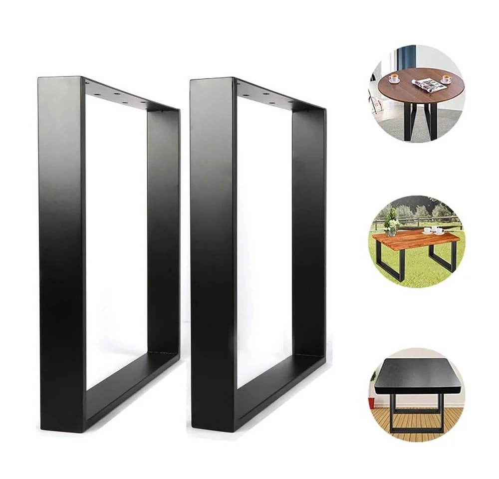 JEOBEST Tischbein 2er Set Metall Schwarz Industriedesign - Bild 4