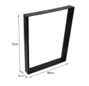 JEOBEST Tischbein 2er Set Metall Schwarz Industriedesign Bild 5