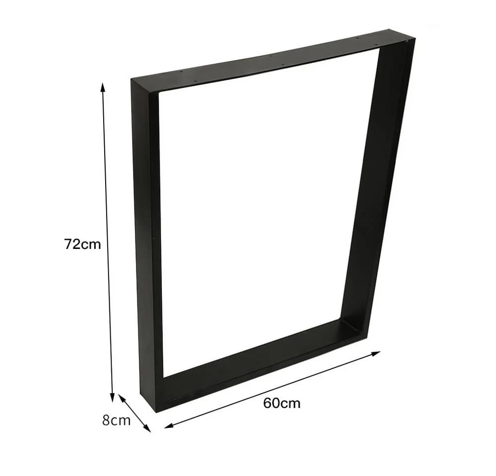 JEOBEST Tischbein 2er Set Metall Schwarz Industriedesign - Bild 5