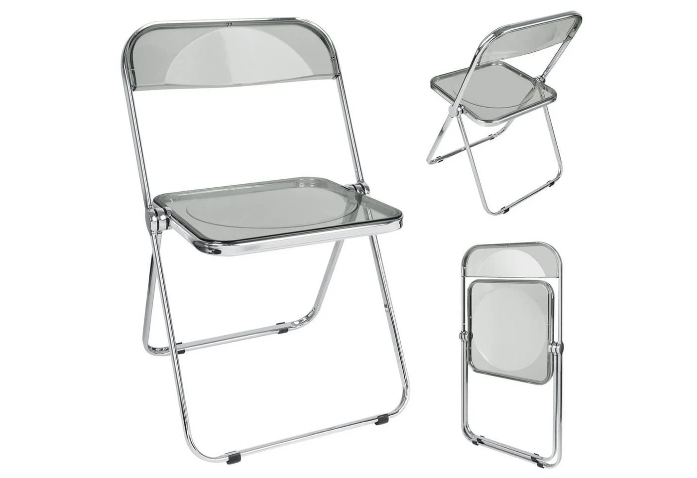 JEOBEST Klappstuhl Gartenstuhl Acryl transparent - Bild 2