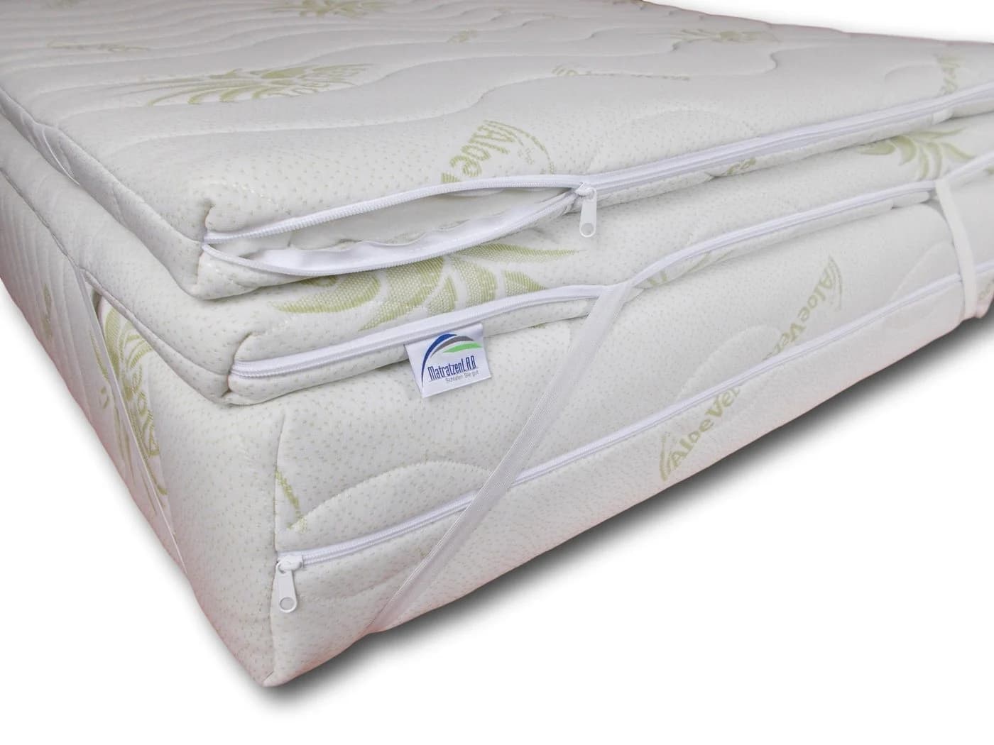 MatratzenL.A.B® Topper Matratzenauflage Kaltschaum 6 cm Härtegrad H3/H4 Aloe Vera Bezug