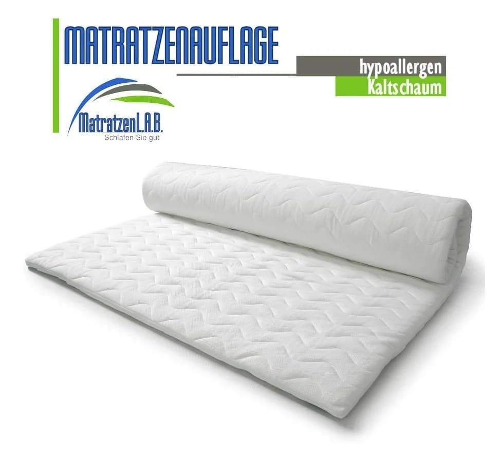 MatratzenL.A.B® Topper Matratzenauflage Kaltschaum 8 cm Härtegrad H4 Aloe Vera Bezug - Bild 2
