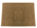 MatratzenL.A.B® Badematte Dunkelbeige 100% Baumwolle Füße-Motiv Bild 2