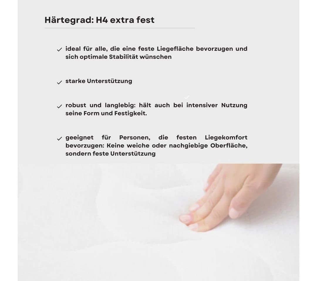 MatratzenL.A.B® Topper TENCEL™ Lyocell H4/H5 sehr fest 10 cm - Bild 4